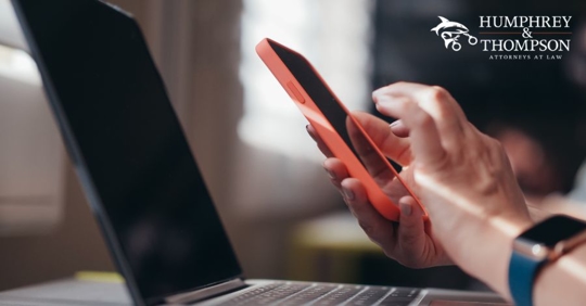 person on their phone